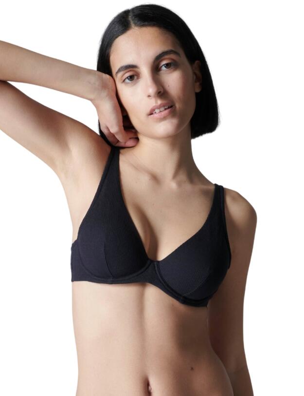 Simone Perele Eugenie Plunging Underwired Bra Black