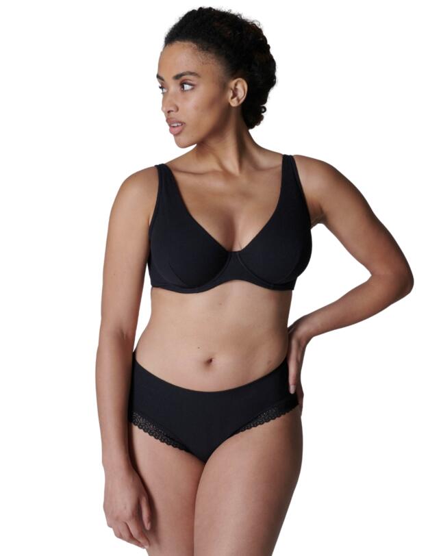 Simone Perele Eugenie Plunging Underwired Bra Black