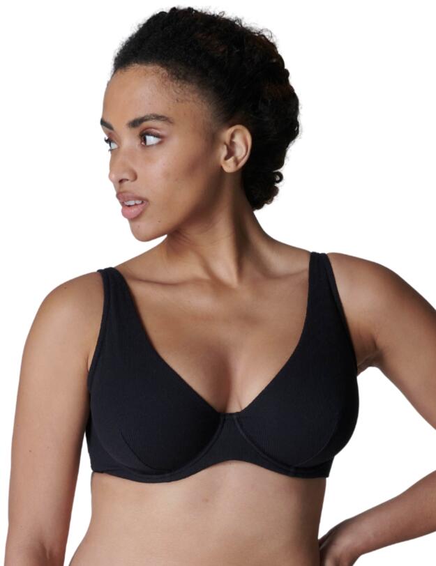 Simone Perele Eugenie Plunging Underwired Bra Black