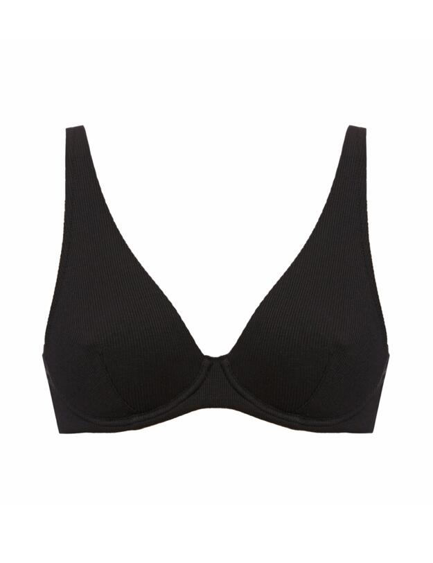 Simone Perele Eugenie Plunging Underwired Bra Black