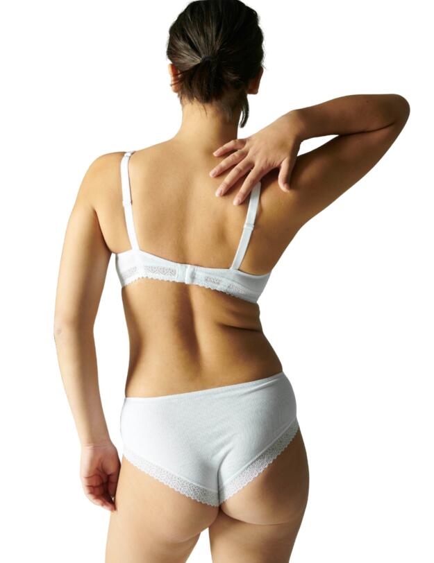 Simone Perele Eugenie Plunging Underwired Bra White