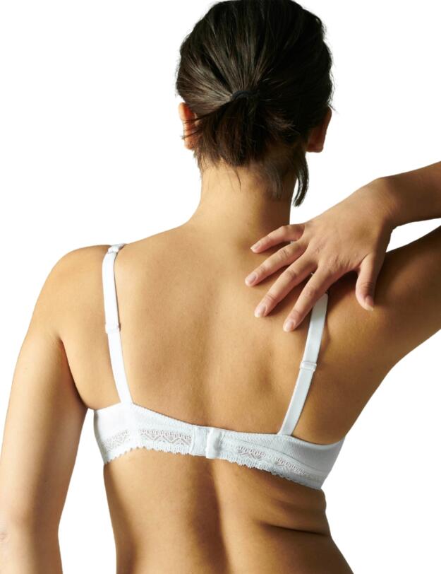 Simone Perele Eugenie Plunging Underwired Bra White