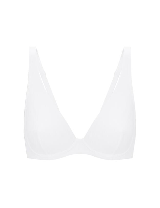 Simone Perele Eugenie Plunging Underwired Bra White