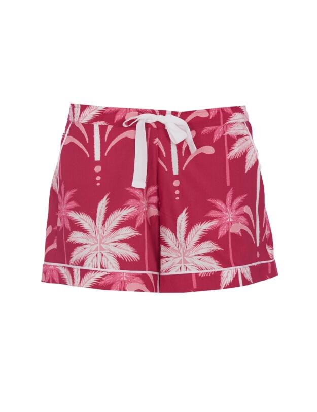 Cyberjammies Kayla Palm Pyjama Shorts Berry Mix