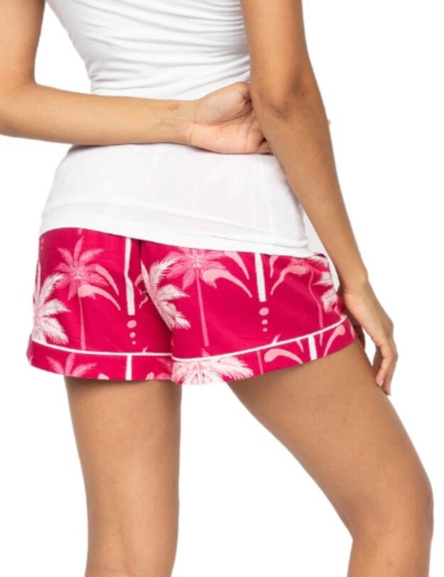 Cyberjammies Kayla Palm Pyjama Shorts Berry Mix