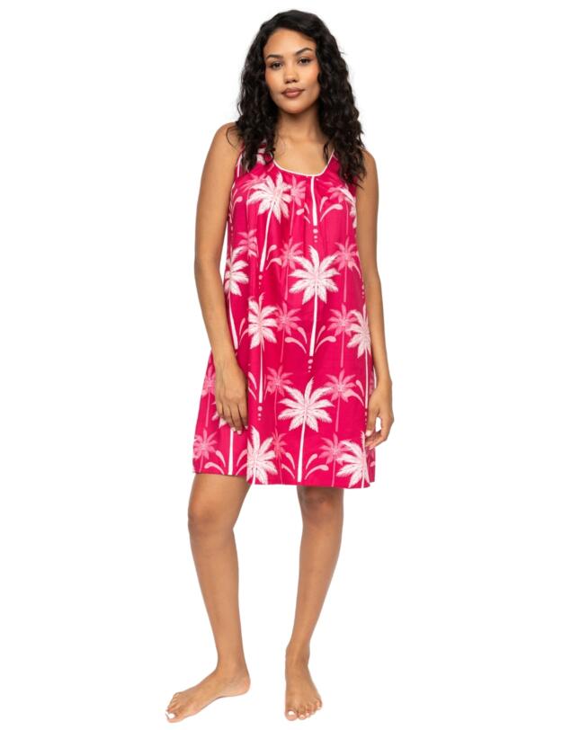 Cyberjammies Kayla Palm Short Nightdress Berry Mix