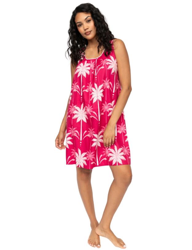 Cyberjammies Kayla Palm Short Nightdress Berry Mix