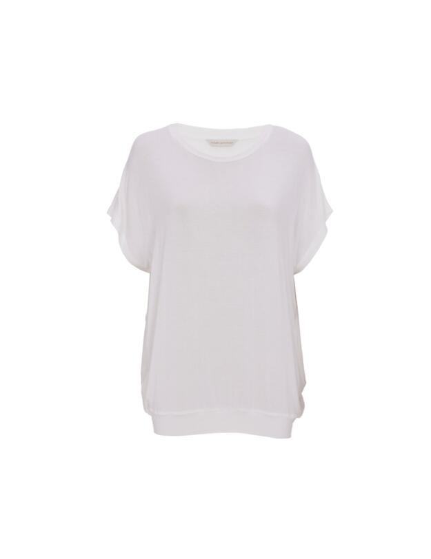 Cyberjammies Kayla Jersey Slouch Pyjama Top White