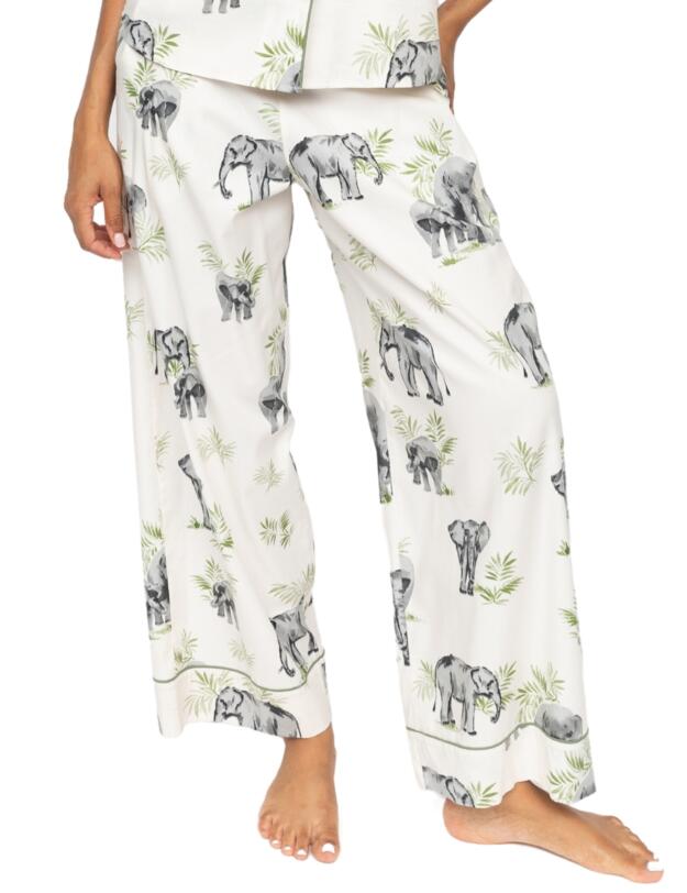 Cyberjammies Eloise Elephant Pyjama Bottoms Cream Mix