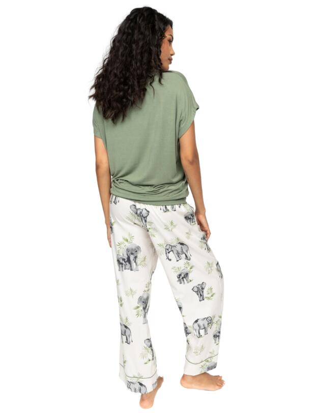 Cyberjammies Eloise Elephant Pyjama Bottoms Cream Mix