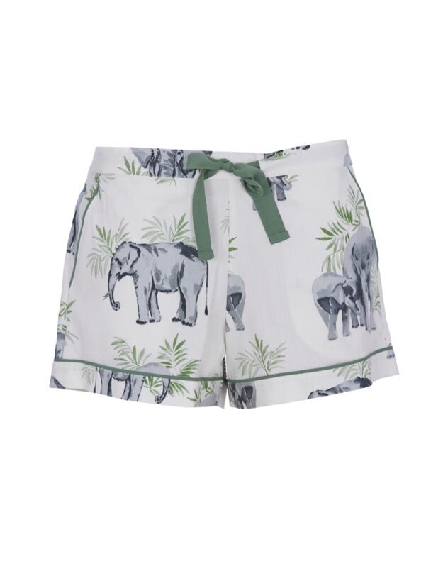 Cyberjammies Eloise Elephant Pyjama Shorts Cream Mix