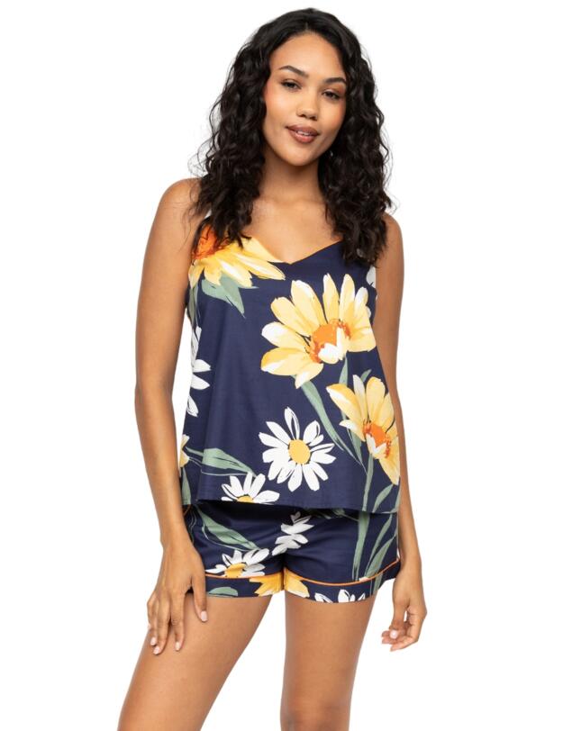 Cyberjammies Georgina Floral Print Cami Navy Mix