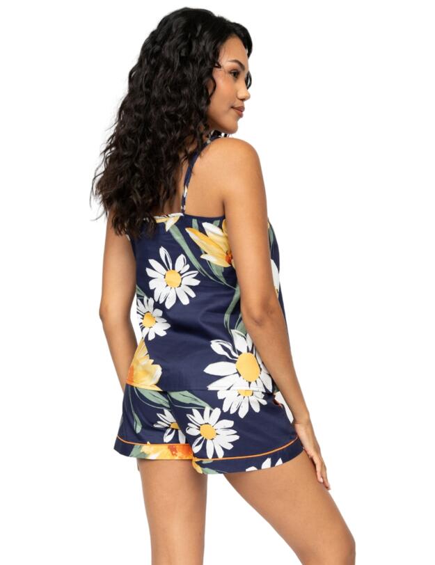 Cyberjammies Georgina Floral Print Shorts Navy Mix