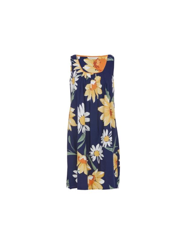 Cyberjammies Georgina Floral Print Short Nightdress Navy Mix
