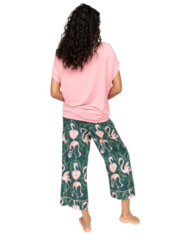 Cyberjammies Ivy Slouch Jersey Pyjama Top Salmon Pink
