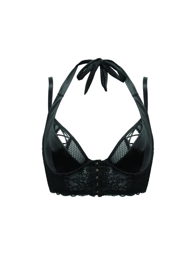 Pour Moi Suspense Front Fastening Bra Black