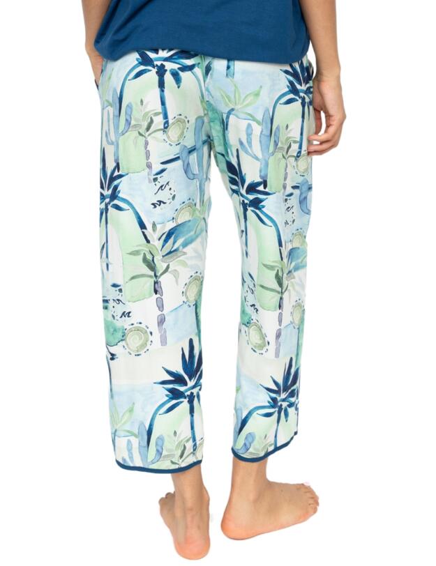 Cyberjammies Harriet Watercolour Landscape Print Jersey Pyjama Bottoms Cream Mix