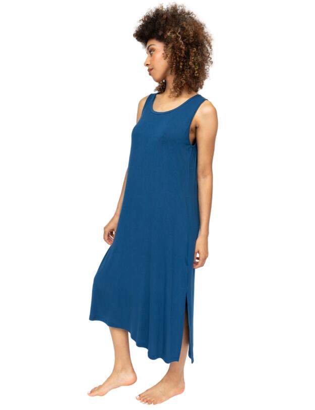 Cyberjammies Harriet Jersey Long Nightdress Teal Blue