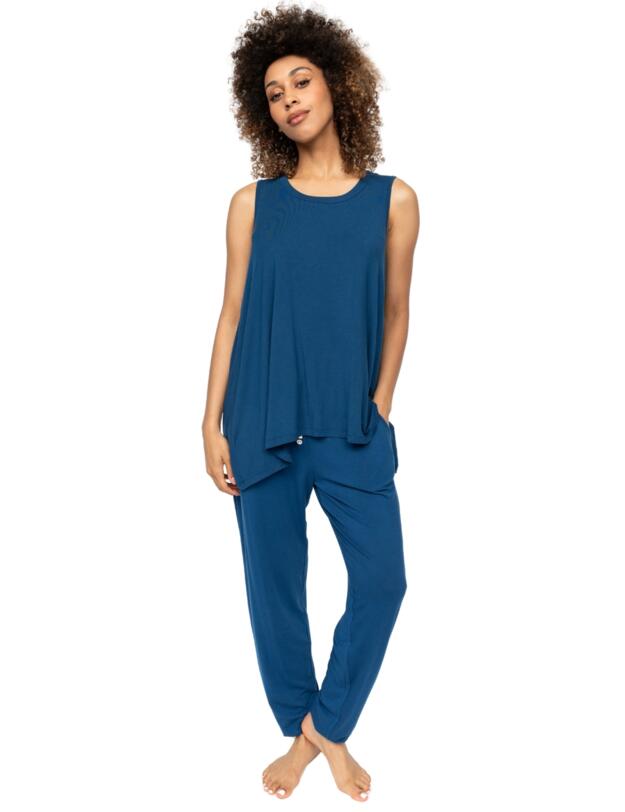 Cyberjammies Harriet Jersey Relaxed Vest Teal Blue