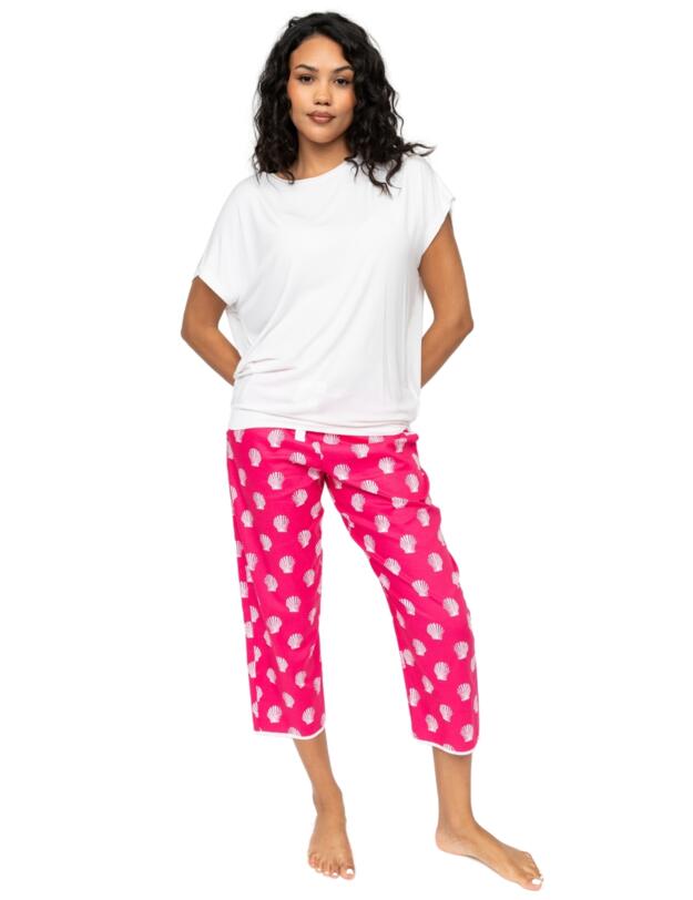 Cyberjammies Sofia Shell Print Pyjama Bottoms Pink Mix