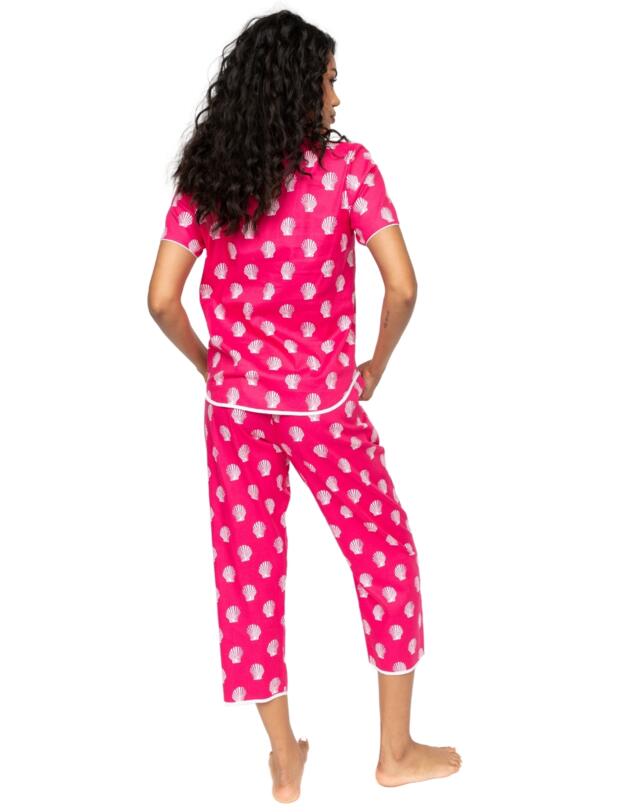 Cyberjammies Sofia Shell Print Pyjama Bottoms Pink Mix