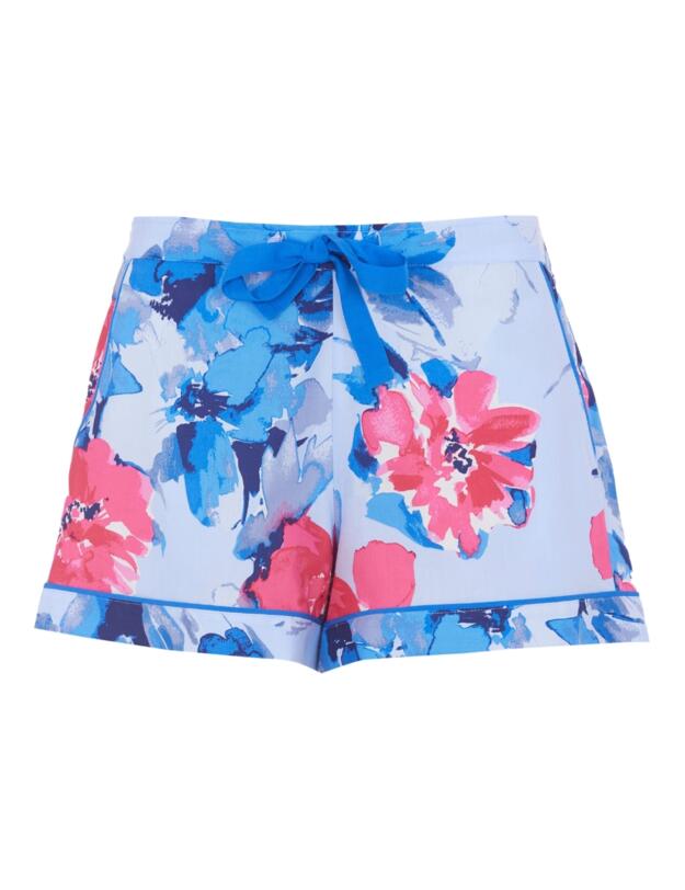 Cyberjammies Lyla Floral Print Shorts Blue Mix
