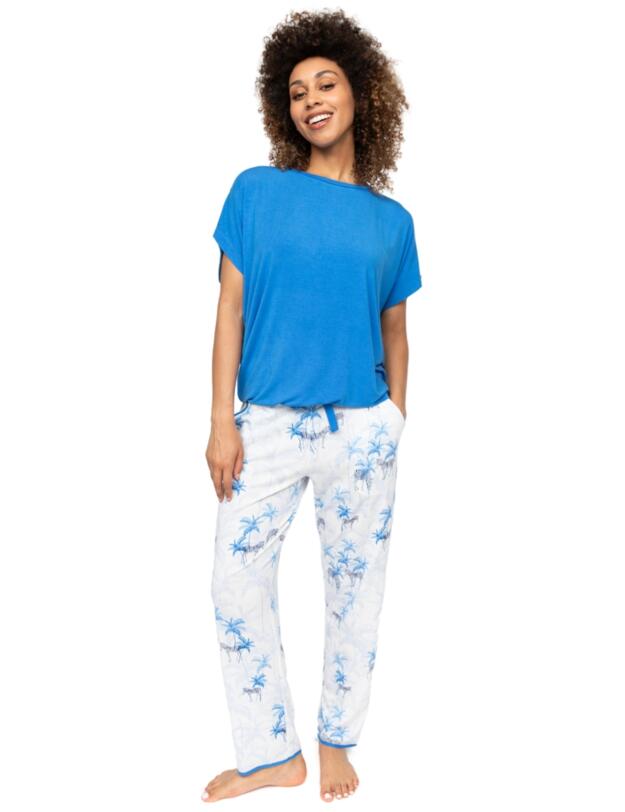 Cyberjammies Lyla Zebra Print Jersey Pyjama Bottoms White Mix