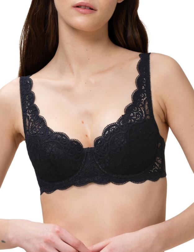 Triumph Amourette Half Padded Balcony Bra Black 