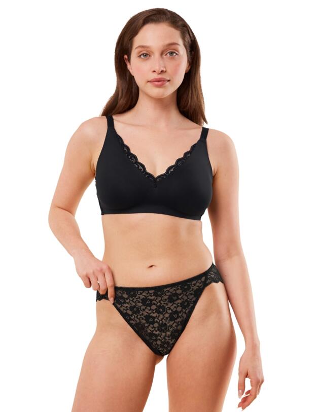 Triumph Amourette High Leg Tai Brief Black 