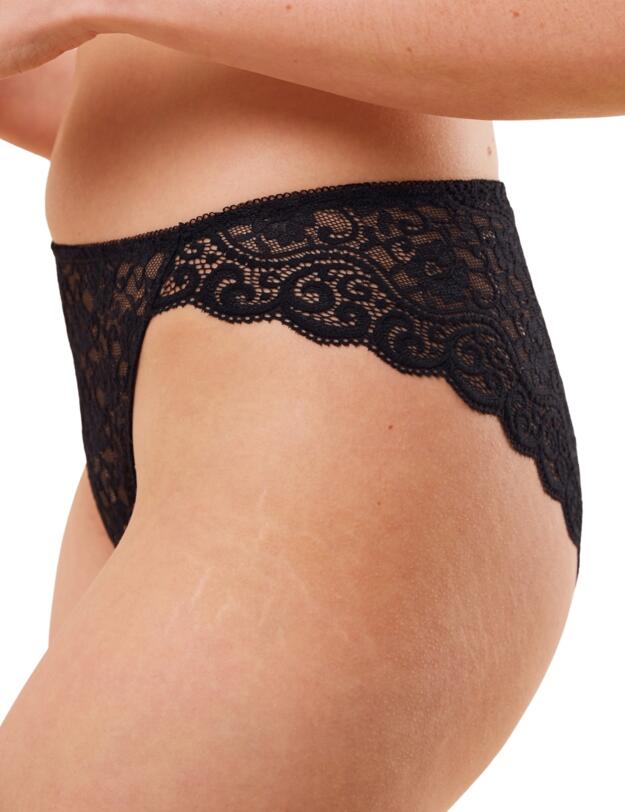 Triumph Amourette High Leg Tai Brief Black 