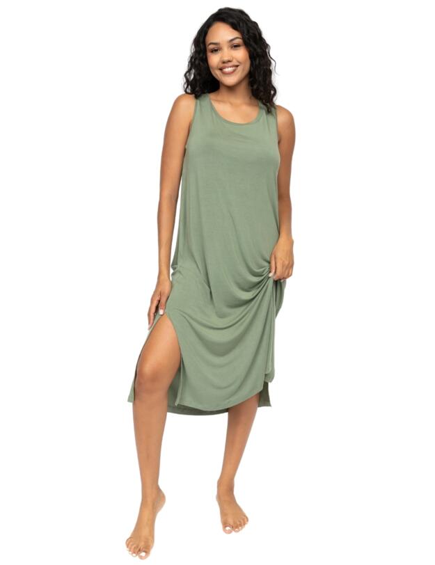 Cyberjammies Lea Jersey Long Nightdress Sage Green