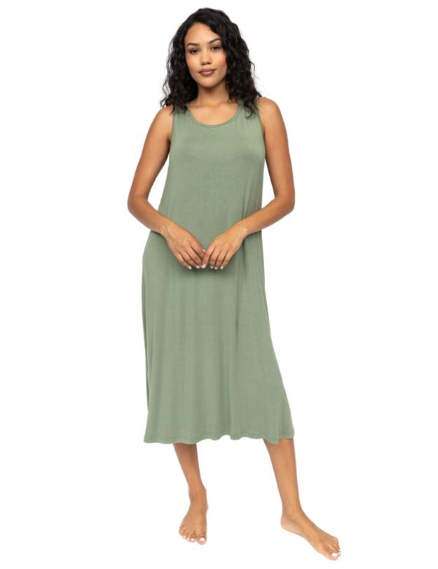 Cyberjammies Lea Jersey Long Nightdress Sage Green