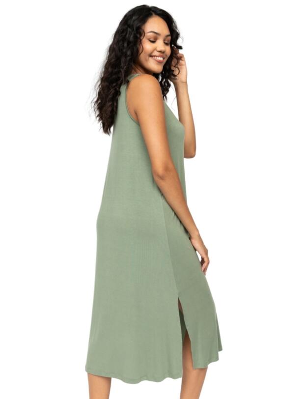 Cyberjammies Lea Jersey Long Nightdress Sage Green