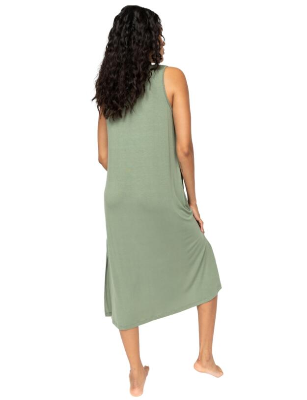 Cyberjammies Lea Jersey Long Nightdress Sage Green