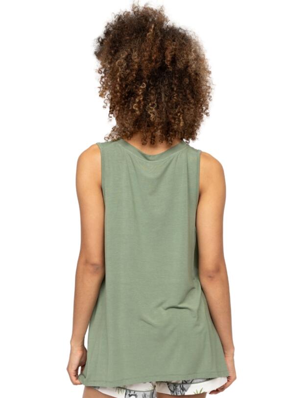 Cyberjammies Lea Jersey Relaxed Vest Sage Green