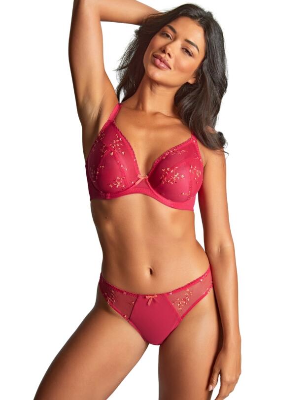 Panache Meadow Plunge Bra Raspberry
