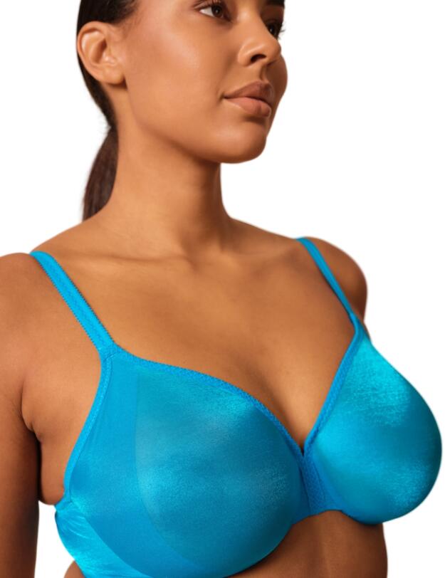 Gossard Glossies Sheer Bra Atomic Blue