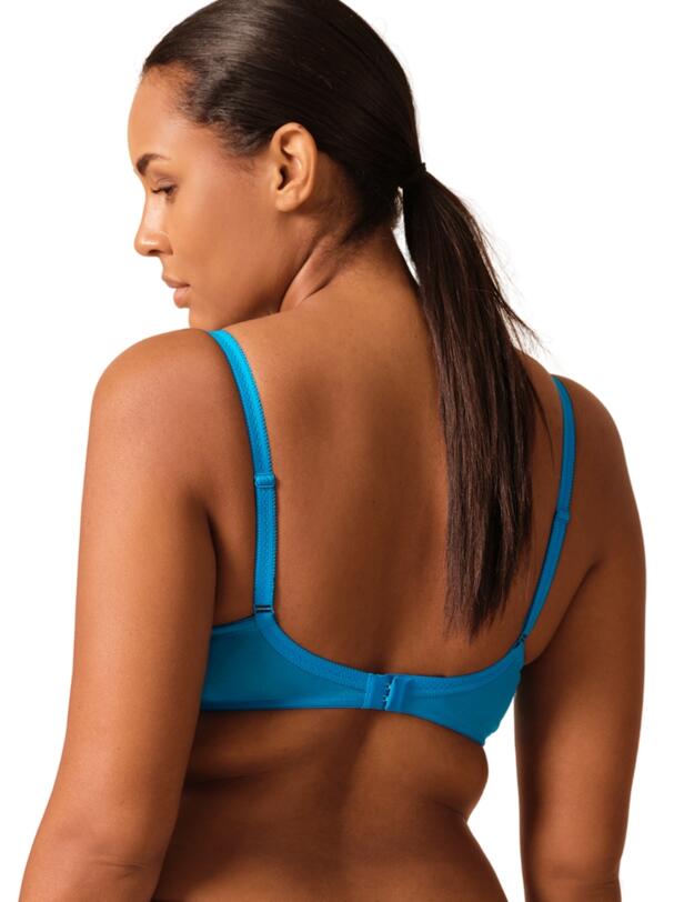 Gossard Glossies Sheer Bra Atomic Blue