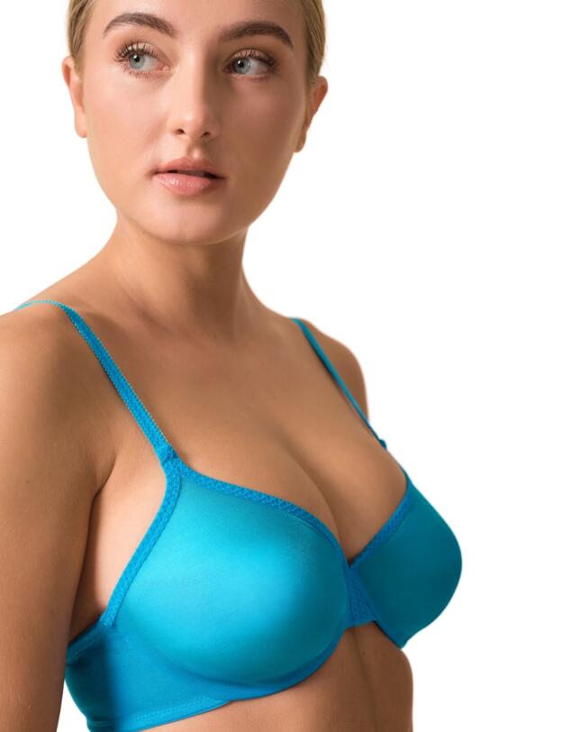 Gossard Glossies Sheer Bra Atomic Blue
