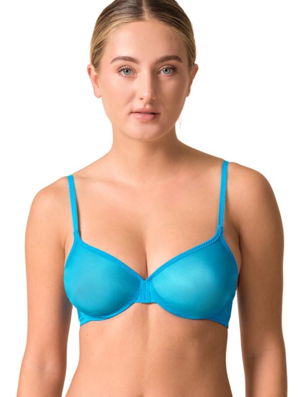 Gossard Glossies Sheer Bra Atomic Blue