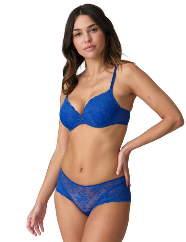 Marie Jo Melipha Padded Heartshape Bra Blue Print 