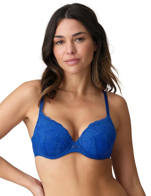 Marie Jo Melipha Padded Heartshape Bra Blue Print 