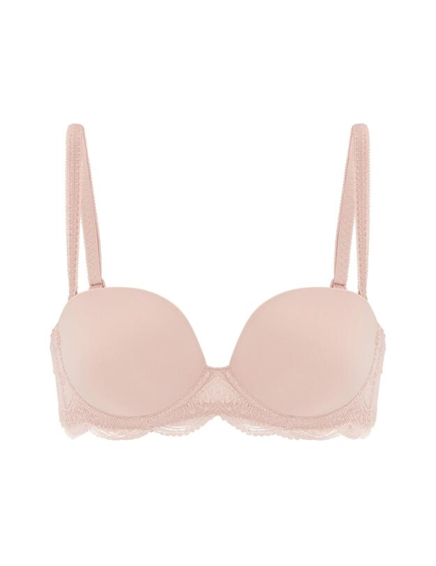 Simone Perele Karma Plunge Bandeau Bra Peau Rosée