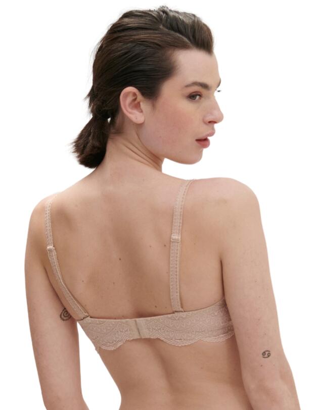 Simone Perele Karma Plunge Bandeau Bra Peau Rosée
