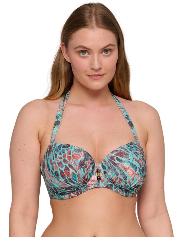 Prima Donna Swim Riyad Full Cup Bikini Top Turquoise Seas