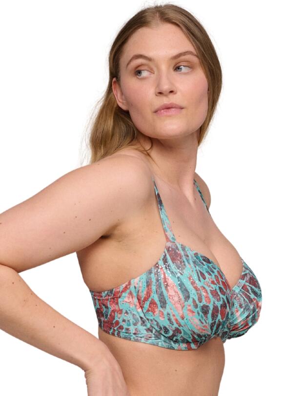 Prima Donna Swim Riyad Full Cup Bikini Top Turquoise Seas
