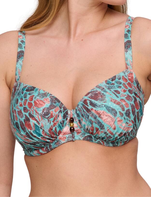 Prima Donna Swim Riyad Full Cup Bikini Top Turquoise Seas
