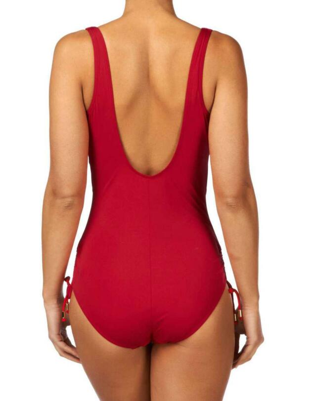 1227790 Lepel Capri V Neck Swimsuit Red - 1227790 Swimsuit