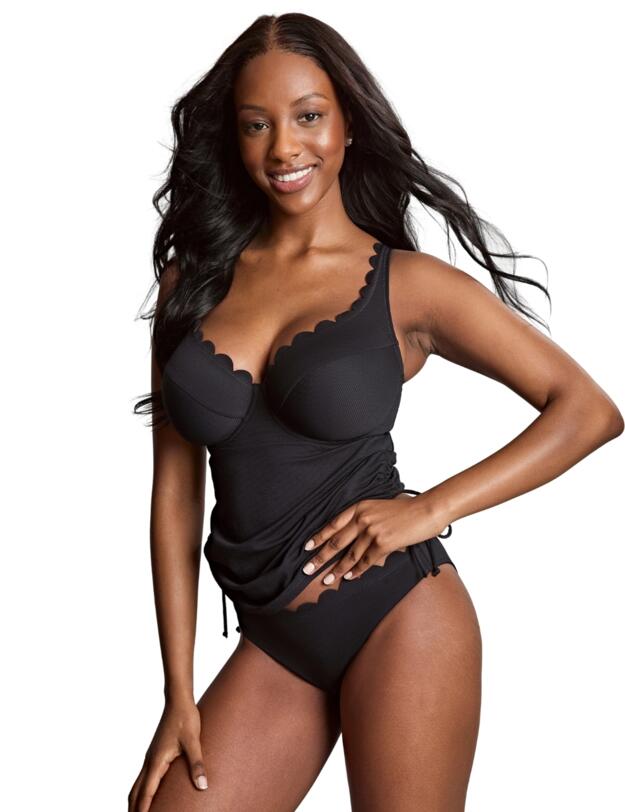 Panache Spirit Selena Plunge Tankini Top Black