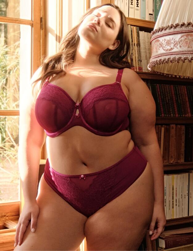 Sculptresse by Panache Natalia Full Cup Bra Bordeaux Red